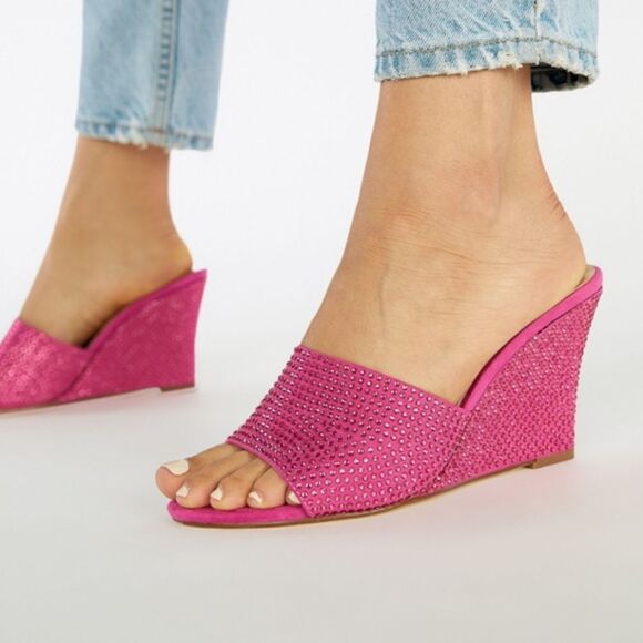 BRAND NEW ATALINA STUDDED EMBELLISHMENTS OPEN TOE SLIP-ON WOMEN"S SANDAL - Picture 1 of 16